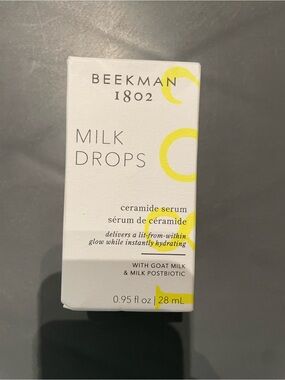 BEEKMAN 1802 Milk Drops Ceramide Serum 0.95 fl oz/28 mL New